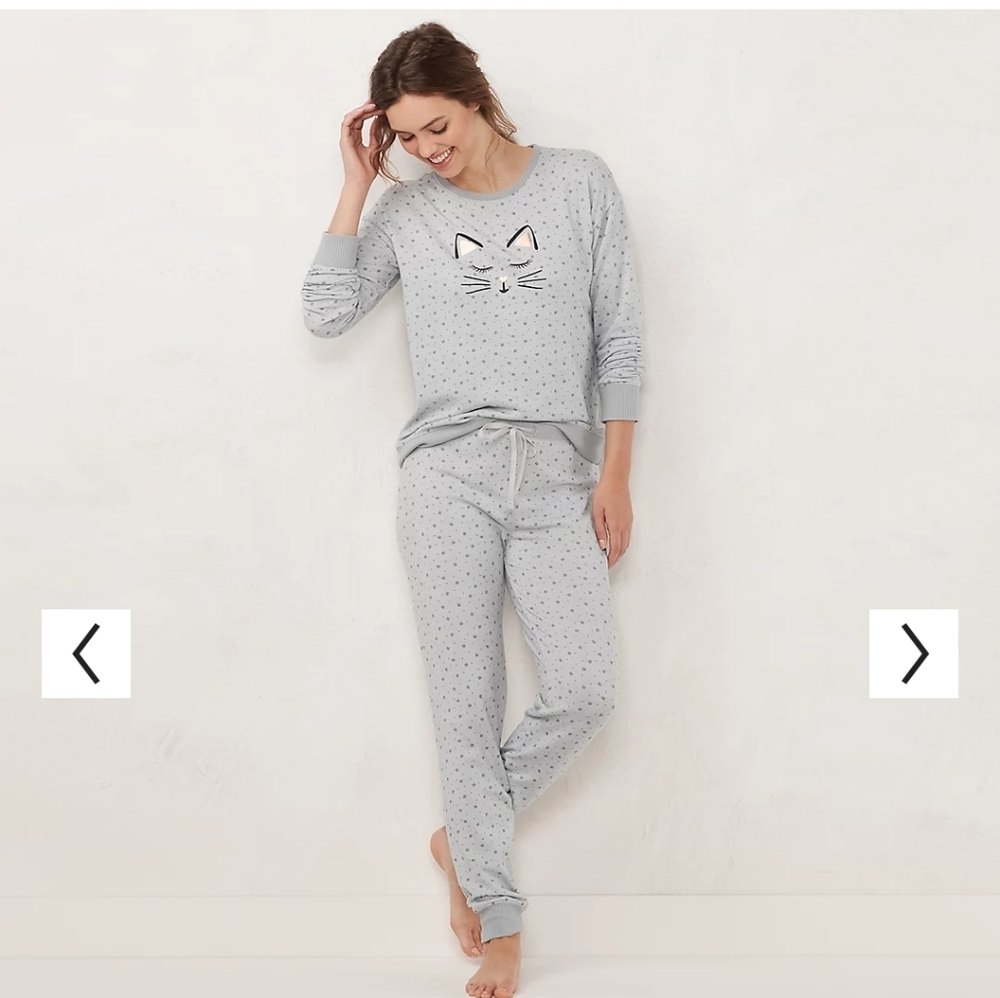 LC Lauren Conrad cat pajamas, sz 2X